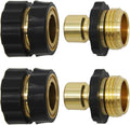 Twinkle Star 3/4 Inch Garden Hose Fitting Quick Connector, 2 Sets