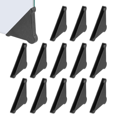 50x5 mm Plastic Triangle Corner Protector, 60 Pcs Glass Corner Protectors Table Guard Covers for Furniture Glass Wood