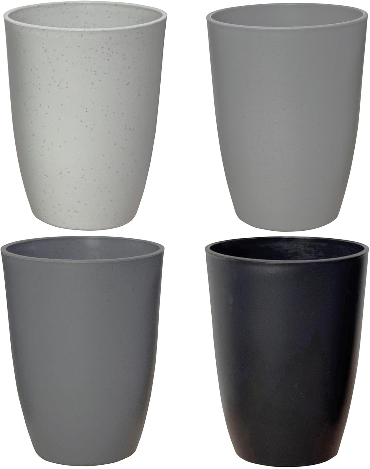 Wheat Straw Reusable Cup (12 oz) - Unbreakable Drinking Glasses Sets of 4 - Dishwasher Safe Tumbler - Lightweight