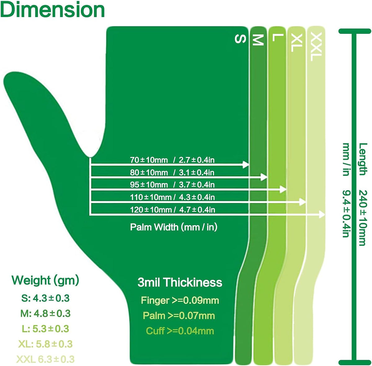 Clear Vinyl Disposable Gloves Food Safe Powder/Latex Free