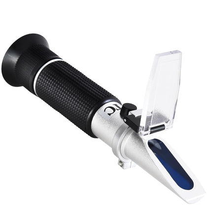 Portable Brix Refractometer with ATC, Accurate Dual Scale Brix Meter Specific Gravity SG Wort 1.000-1.130 & Brix
