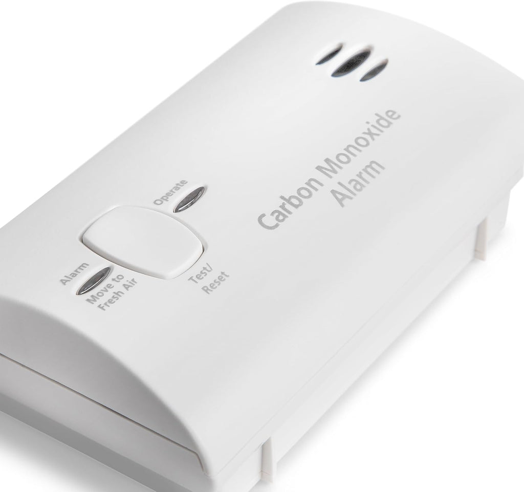 Carbon Monoxide Detector, AA Battery Powered, Portable for Travel or Home, 85 dB Alarm, LED Status Indicators, 3rd