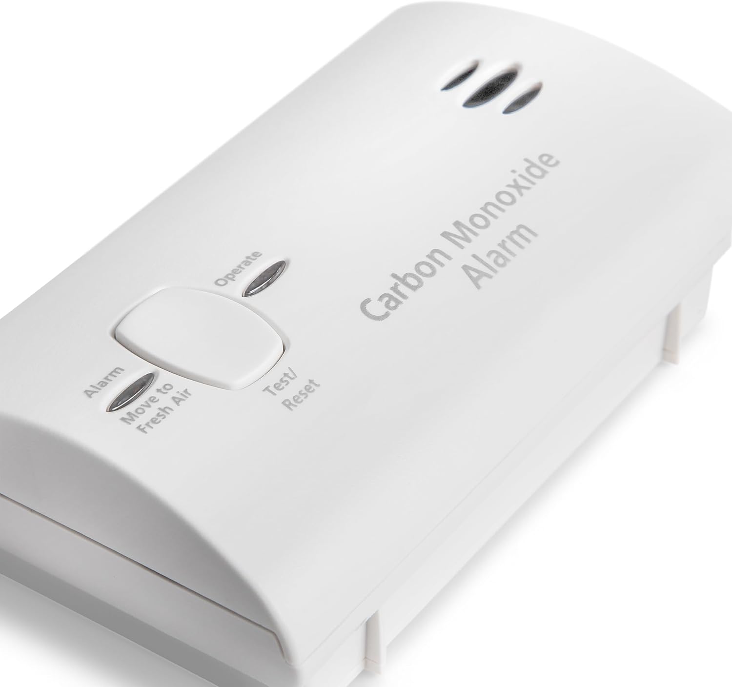 Carbon Monoxide Detector, AA Battery Powered, Portable for Travel or Home, 85 dB Alarm, LED Status Indicators, 3rd