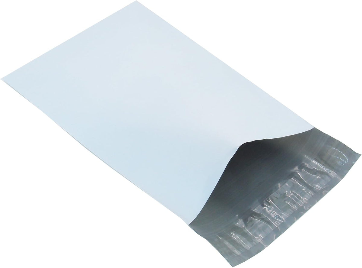 100 ct Plastic 9x12 Self-seal Poly Mailers. Tear-proof, Water-resistant and Postage-saving Lightweight Plastic
