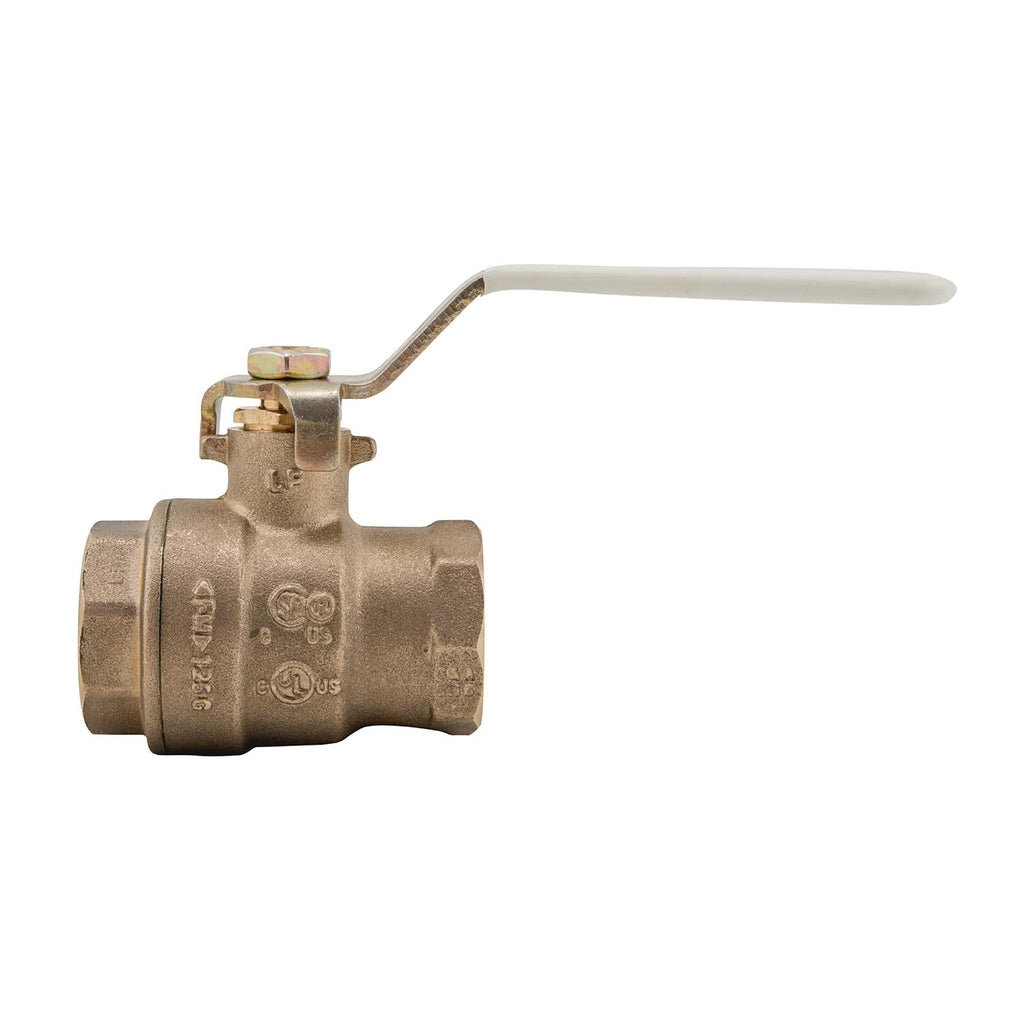 Watts Lead-Free Brass Ball Valve Female Threaded End Connections, 1"