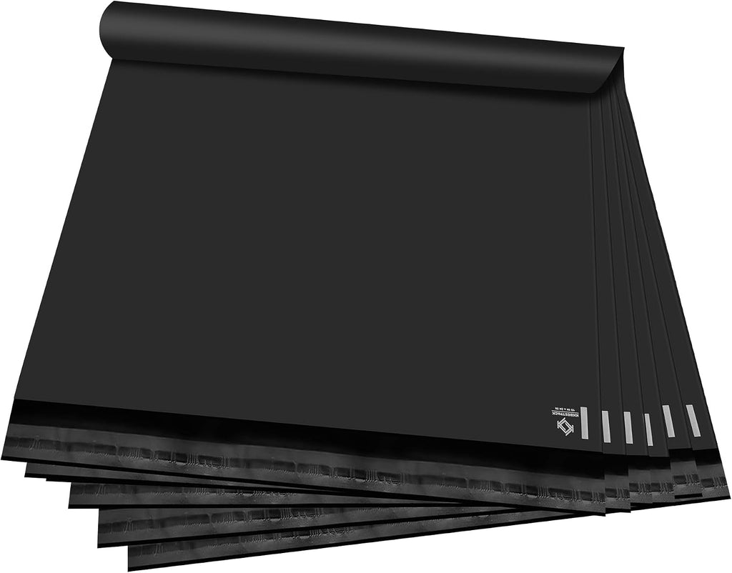 Black Poly Mailers 19x24 in, Large Shipping Bags, 50 Pcs
