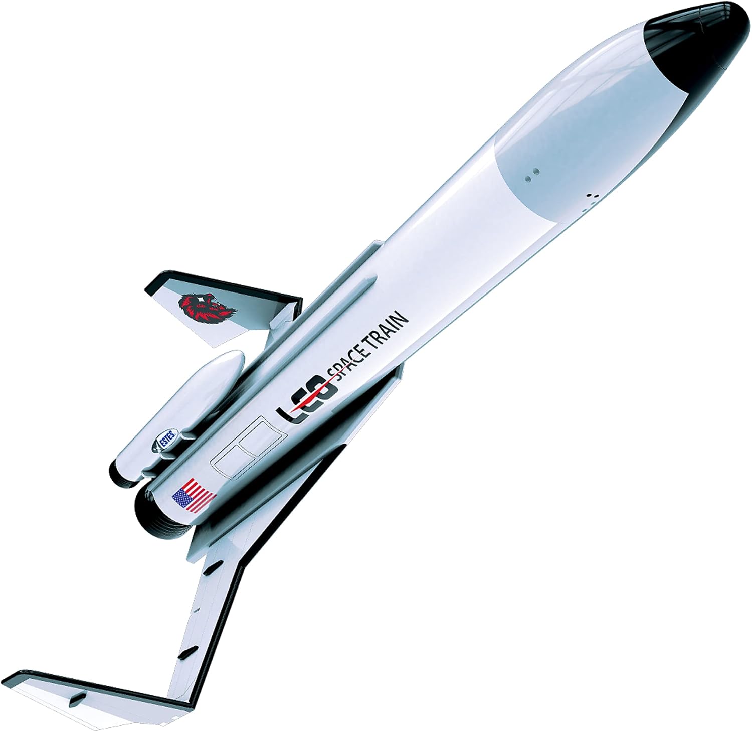 Leo Space Train Flying Model Rocket Kit 7285 | Advanced Level Build, Multi