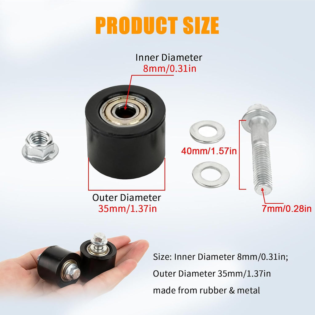 PSLER 2pcs Lower Chain Roller Guide for Banshee 1987-2006 Raptor 350 ATV