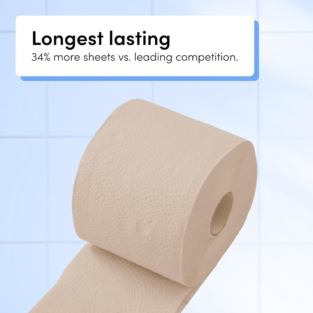 Premium Bamboo Toilet Paper, 3 Ply, 300 Sheets Per Roll, 8 Pack