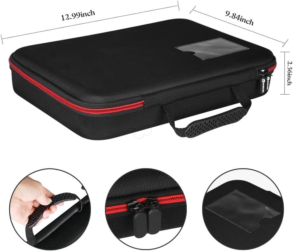 Battery Organizer Storage Box with Tester, Battery Vault Case Fireproof Waterproof Explosionproof Holder Box with