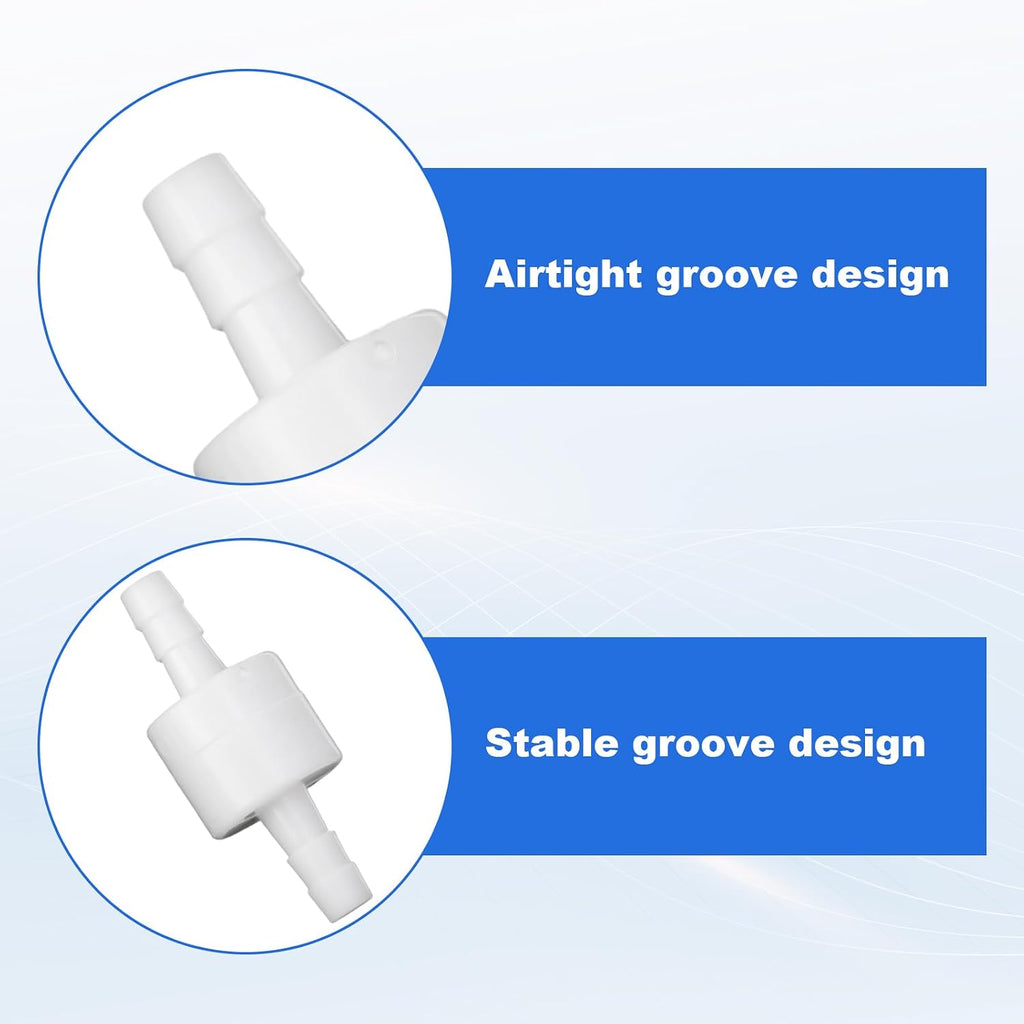 2pcs 1/4" One Way Inline Check Valve