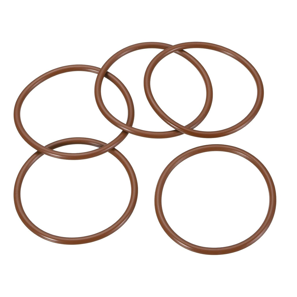 Fluorine Rubber O-Rings 2-3/8" OD, 2-1/8" ID, 1/8" Width 5PCS