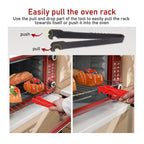 ZORZA 2Pcs Oven Rack Push Pull Tool for Toaster Oven Air Fryer Puller