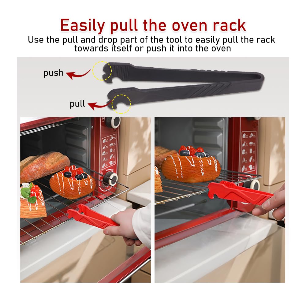 ZORZA 2Pcs Oven Rack Push Pull Tool for Toaster Oven Air Fryer Puller