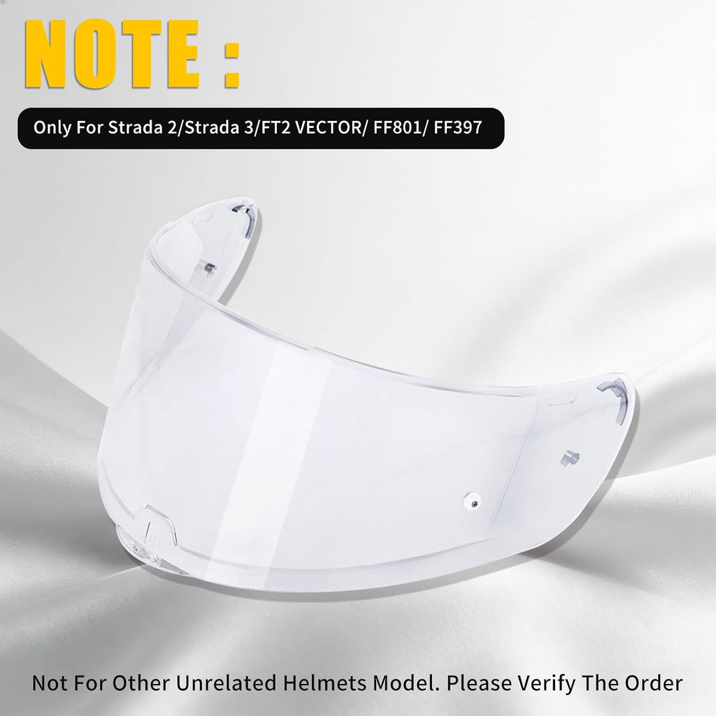 Helmet Visor Shield for SEDICI Strada II/Strada 3 /FF397/FF801 | UV Protection,Impact-Resistant,Helmet Visor Shield