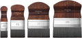 4pcs Flat Paddle Paint Brush Set, Scale Brushes, Large Blending Paint Brush, Wide Flat Paint Brushes with Short