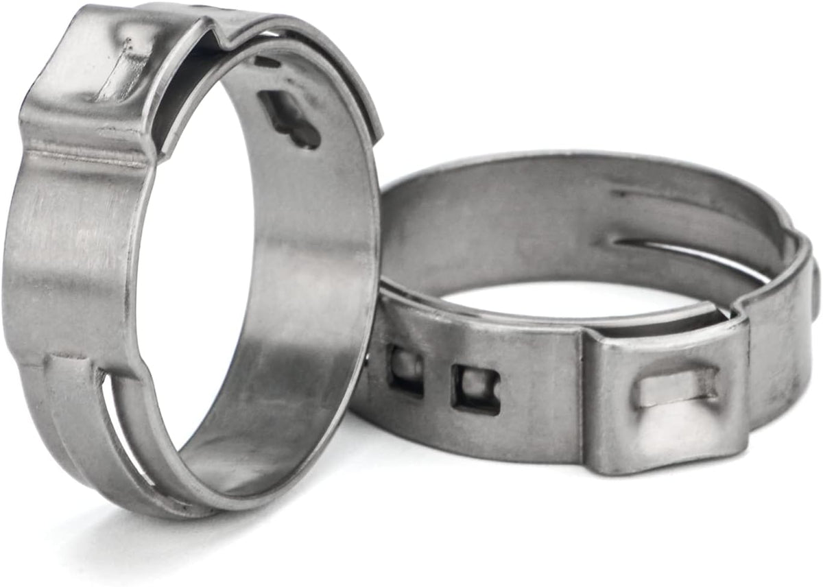 iCrimp 1 Inch Stainless Steel PEX Cinch Clamp Rings