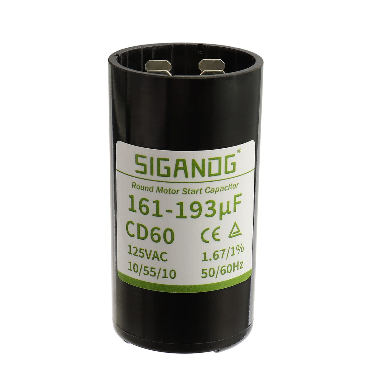 161-193 MFD 110-125 VAC Round Start Capacitor 50/60 Hz AC