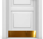 Premium Door Kick Plate – Kwik Plate Mounting – No Drill Protective Door Plate for Interior & Exterior Doors - Made