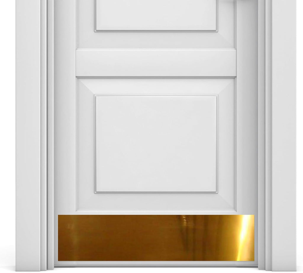Door Kick Plate - Anodized Aluminum – Screw Mount – Satin Black, Satin Nickel, Shiny Brass & Oil Rubbed Bronze Finish