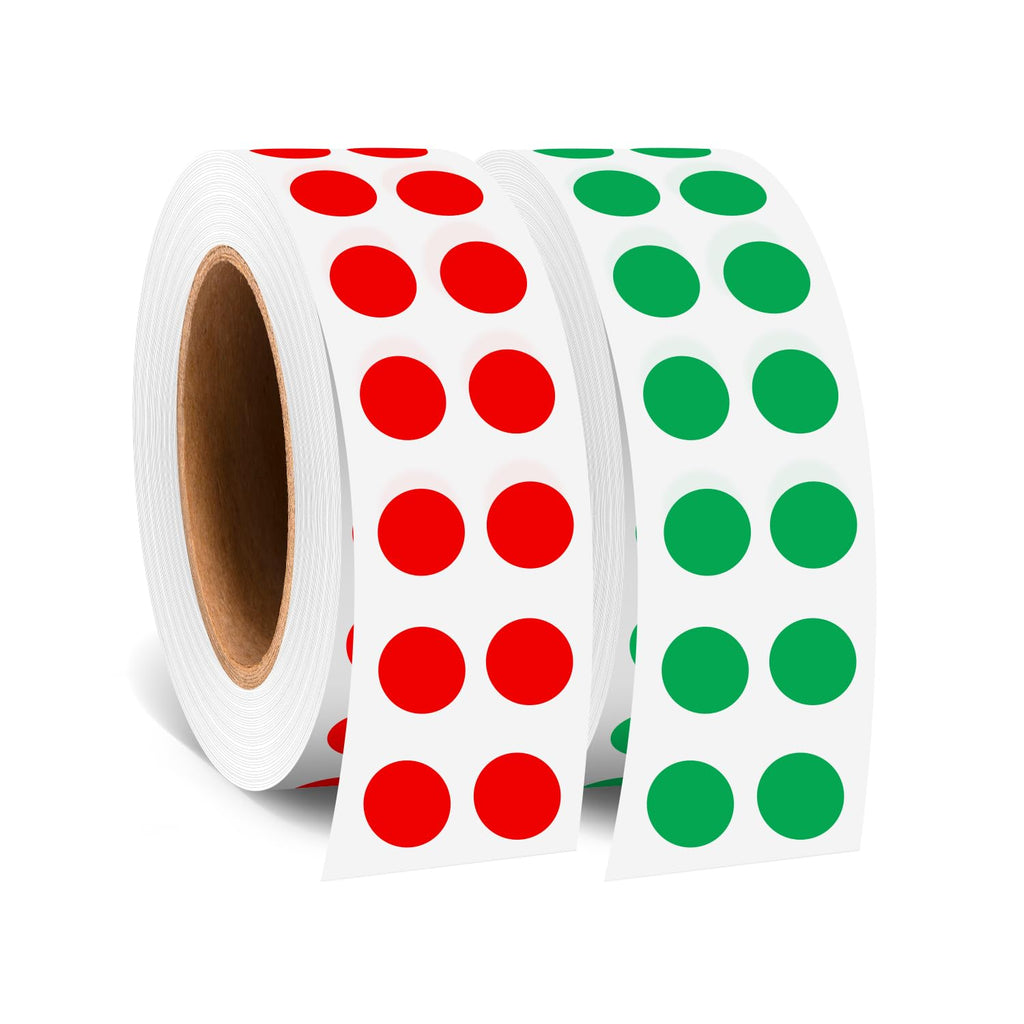 0.25 Inch Small Round Stickers Dot Stickers, 2000 PCS Color Dots