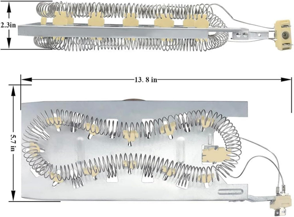 Heating Element Replacement Fit for Kenmore 1106095799 110.6095799 (1106095799 6095799) 11060957990 11060972990 1106098299 110.6098299 (1106098299 6098299) 11060994990 (1106099699Washer Dryer Combo