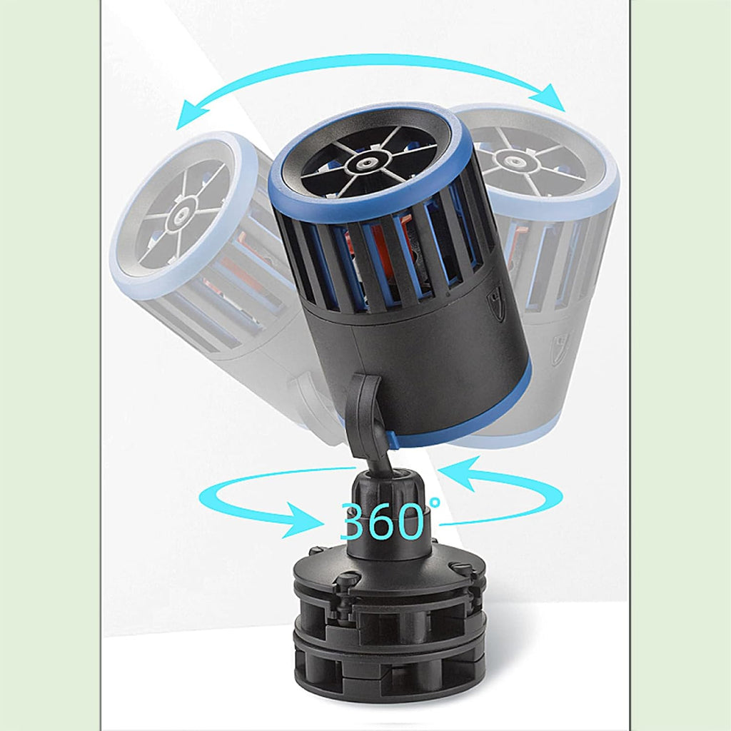 Aquarium Magnetic Dual Powerheads 25W 5400Gph for 30~300Gal Fish Tank Wave Maker Quiet and Strong Submersible Water