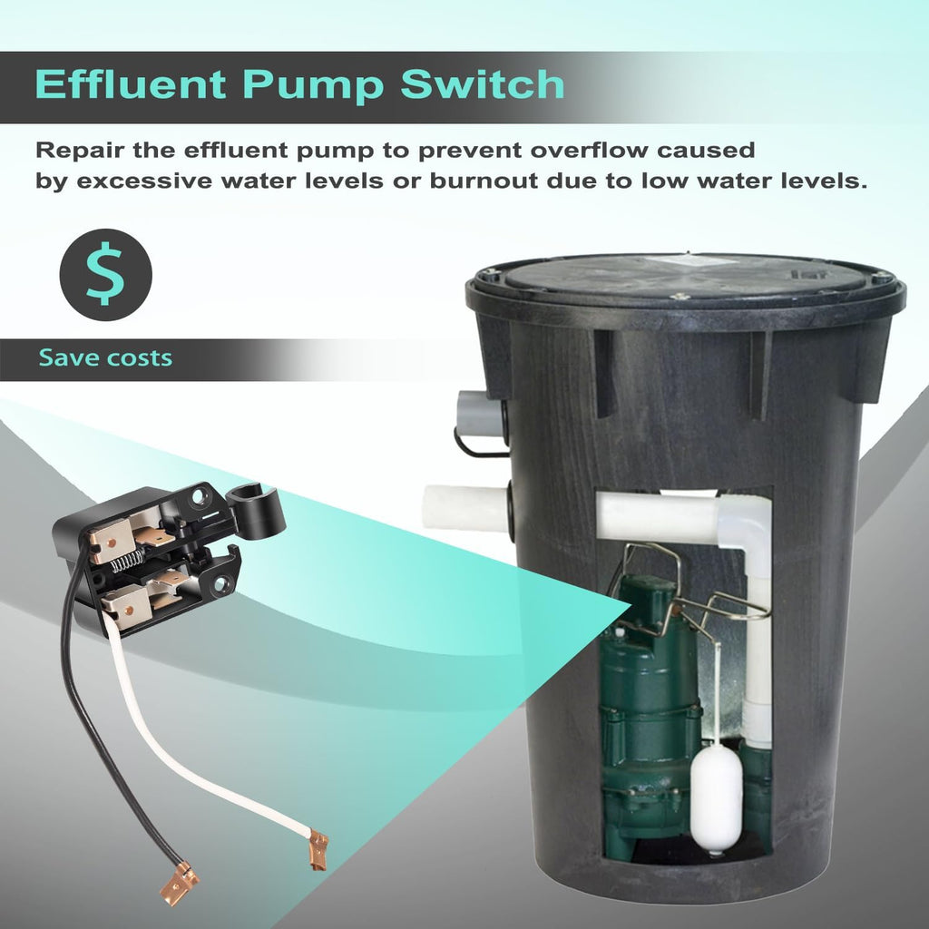 004705 Sump Pump Float Switch Fits for Zoeller Model 53 55 57 59 97 98 264 & 3098 Series Sump Pumps
