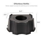 55-Gallon Rain Barrel Stand, Made from 100% Recycled Material, Black