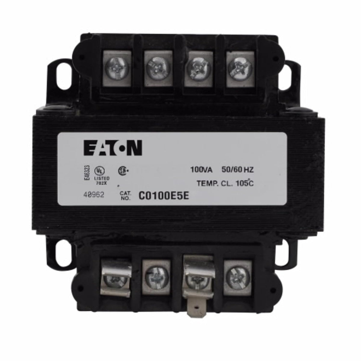 Cutler Hammer C0100E5E Industrial Control Transformer, VA Rating: 100VA
