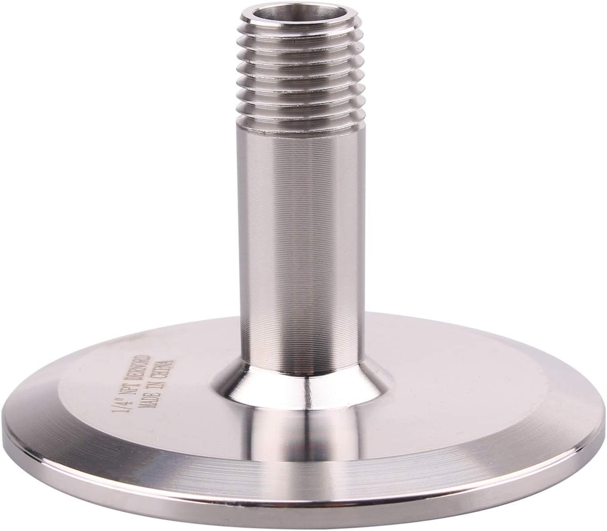 DERNORD Sanitary Male Threaded Pipe Fitting to 2 INCH (OD 64mm Ferrule) TRI CLAMP (Pipe Size: 1/4" NPT （2 Inch Tri clamp）)
