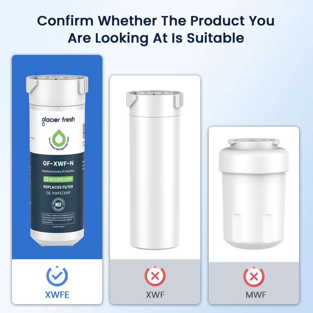 XWFE (Built-in CHIP) Refrigerator Water Filter Pack of 1