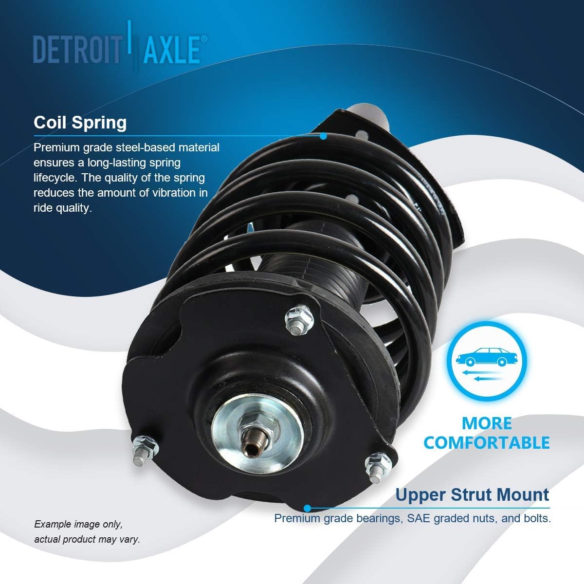 Detroit Axle - 4pc Struts Shocks for 1996-2005 Ford Taurus Mercury Sable