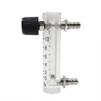 Oxygen Flow Meter 0-10LPM Flowmeter for Fluid Filtration System Oxygen Air Flowmeter Regulator Acylic Flow Meter with Control Valve for Oxygen/Air