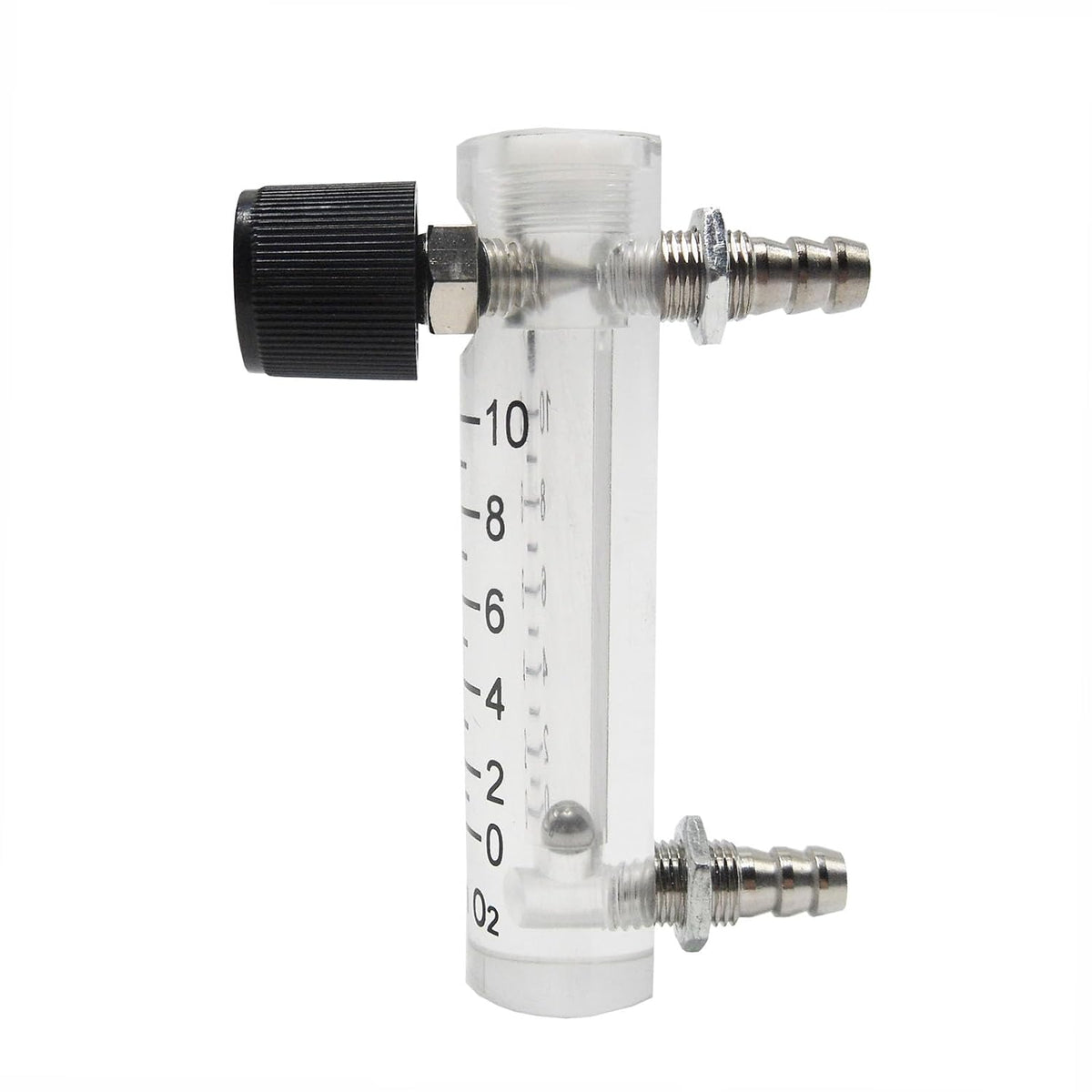 Oxygen Flow Meter 0-10LPM Flowmeter for Fluid Filtration System Oxygen Air Flowmeter Regulator Acylic Flow Meter with Control Valve for Oxygen/Air