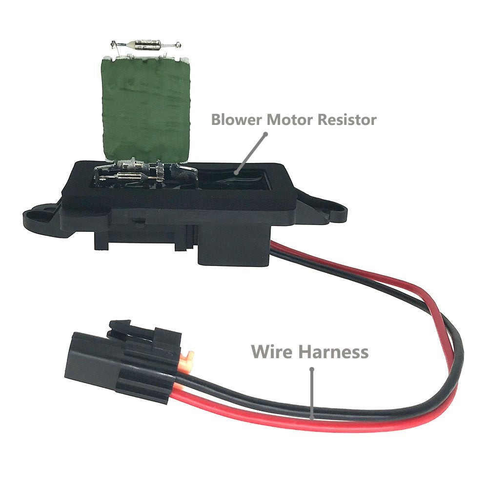 1581086 Blower Motor Resistor Complete Kit Manual AC Heater Control Module