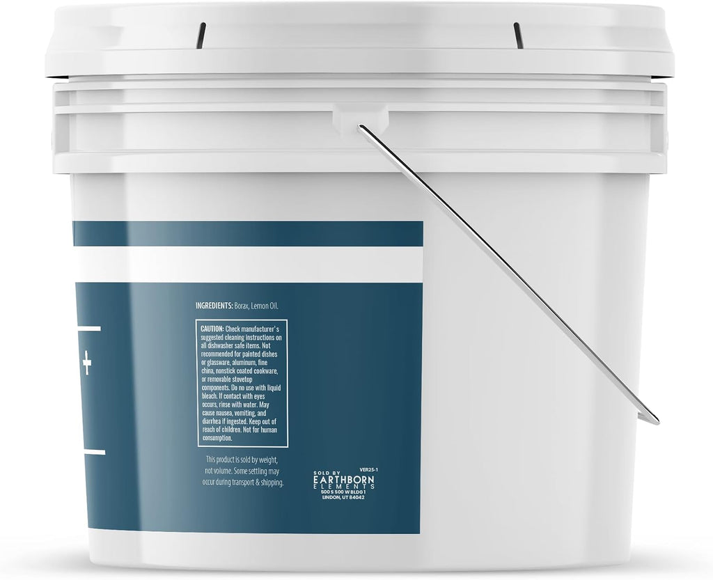 Borax with Lemon Oil, 1 Gallon Bucket, Laundry Booster, Refreshing Scent, Bulk Size