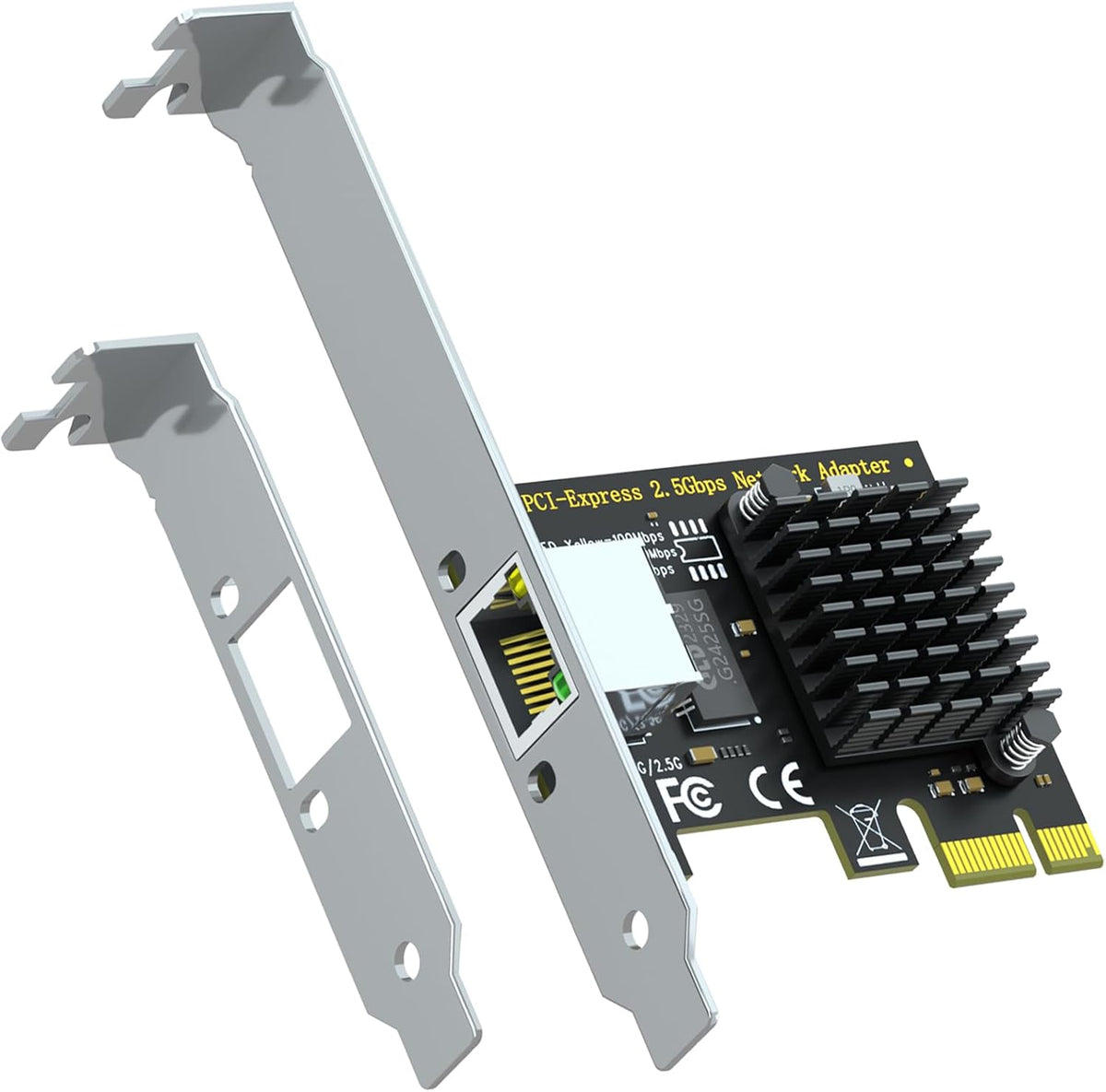 GLOTRENDS LE8105 2.5Gb PCIe Network Card, RJ45 Ethernet NIC, Low Profile