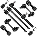 SCITOO 10pcs Suspension Kit For 2000-2004 For Subaru Outback For Legacy - With Suspension Parts Lower Ball Joint Sway Bar End Link Inner Outer Tie Rod End