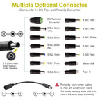 Wefomey 3V-24V 3A Universal Power Supply 72W Adjustable 2-Pin AC/DC Adapter