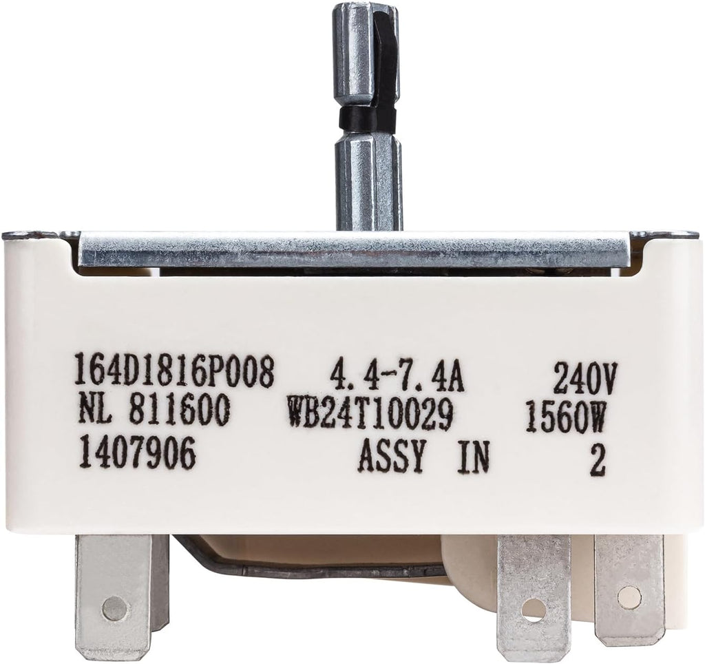 WB24T10029 Infinite Surface Burner Control Switch Fits GE 6" Electric Range