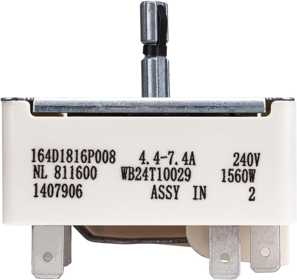 WB24T10029 Infinite Surface Burner Control Switch Fits GE 6" Electric Range