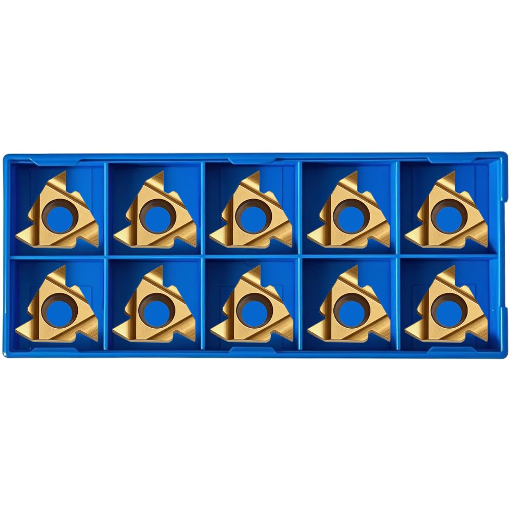 10PCS 16ER AG60 CNC Lathe Indexable Threading Carbide Turning Insert Blade