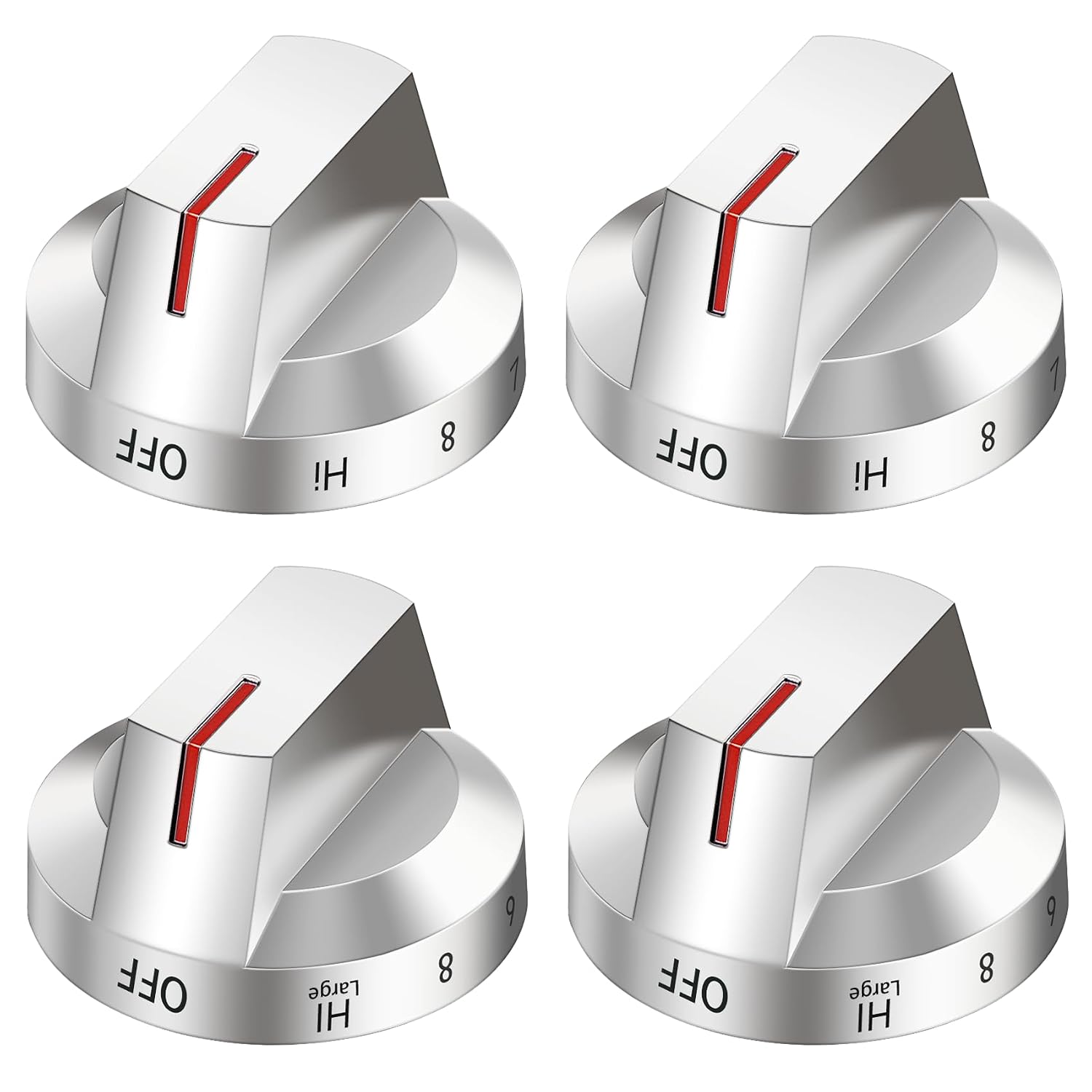 DG94-03500A/Z Stove Knobs Replace for Samsung Gas/Electric Range, 4 Pack | DG94-03500V DG94-03500W Knobs Compatible