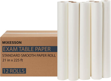 Medical Exam Table Paper Rolls, Spa, 21 in x 225 ft, 12 Rolls | Diaper Changing, Nursing, Chiropractor