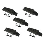 HYAT 6737324 Bucket Tooth Adapter + M16X55 Bolts and M16 Nuts, Bobcat Style Bucket Teeth 6737324 Flush Mount Bolt On Adapter-5 Pack