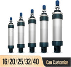 Pneumatic Cylinders Double Acting Mini Bore Compact Air Cylinder