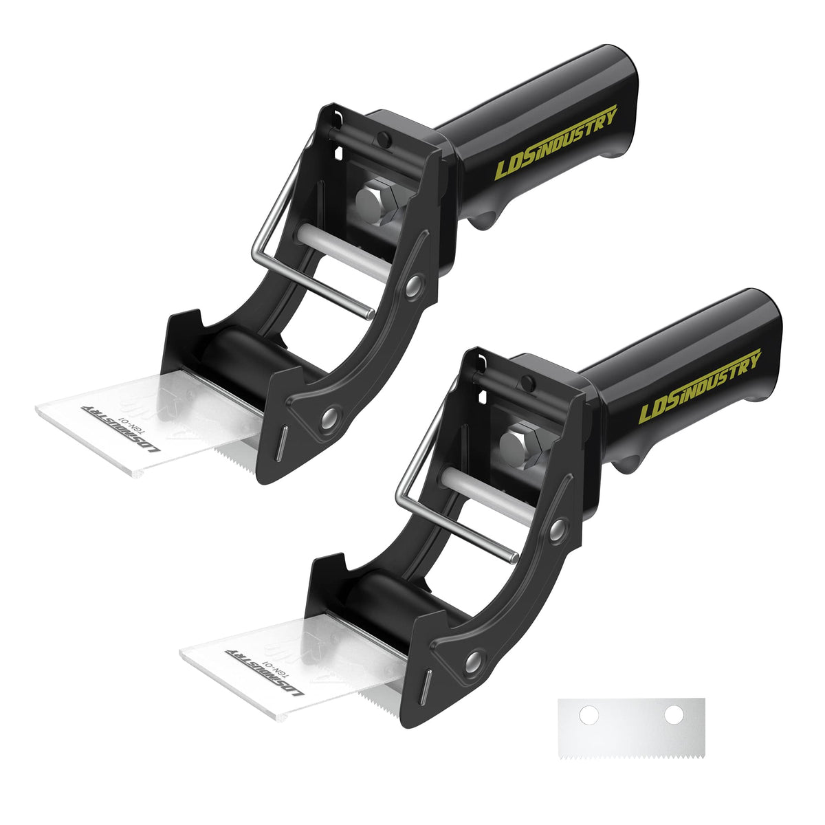 2 Pcs Rapid-Replace Packing Tape Dispenser Guns with Extra Blade, 2IN(50mm) Lightweight Ergonomic Industrial Handheld