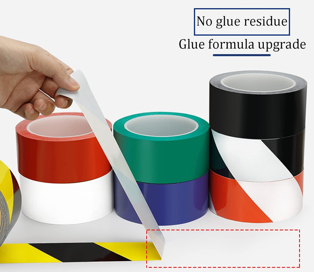Reflective Warning Tape 40m x 80mm PET Adhesive Marking Roll