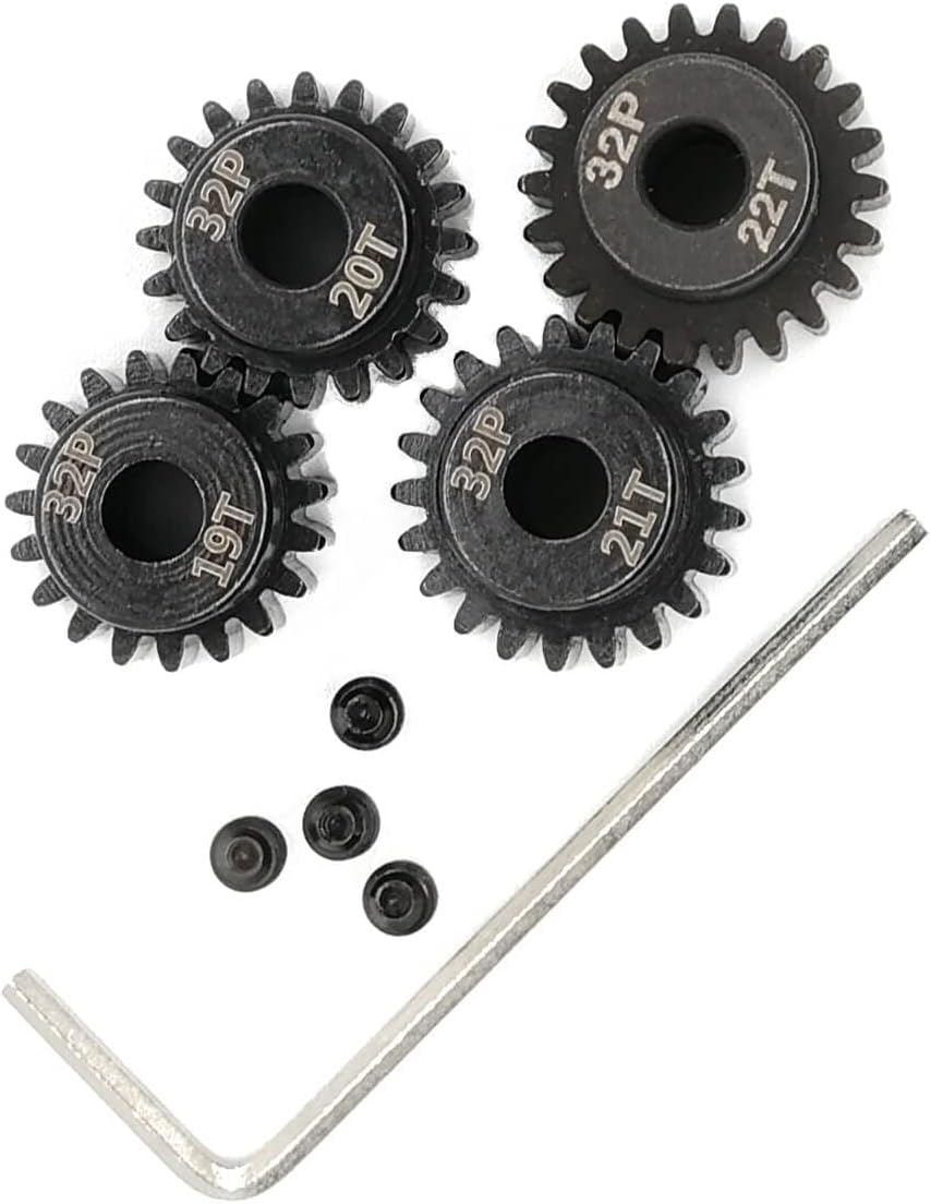 32P Pinion Gear Set 5mm 32 Pitch 19T 20T 21T 22T RC Parts